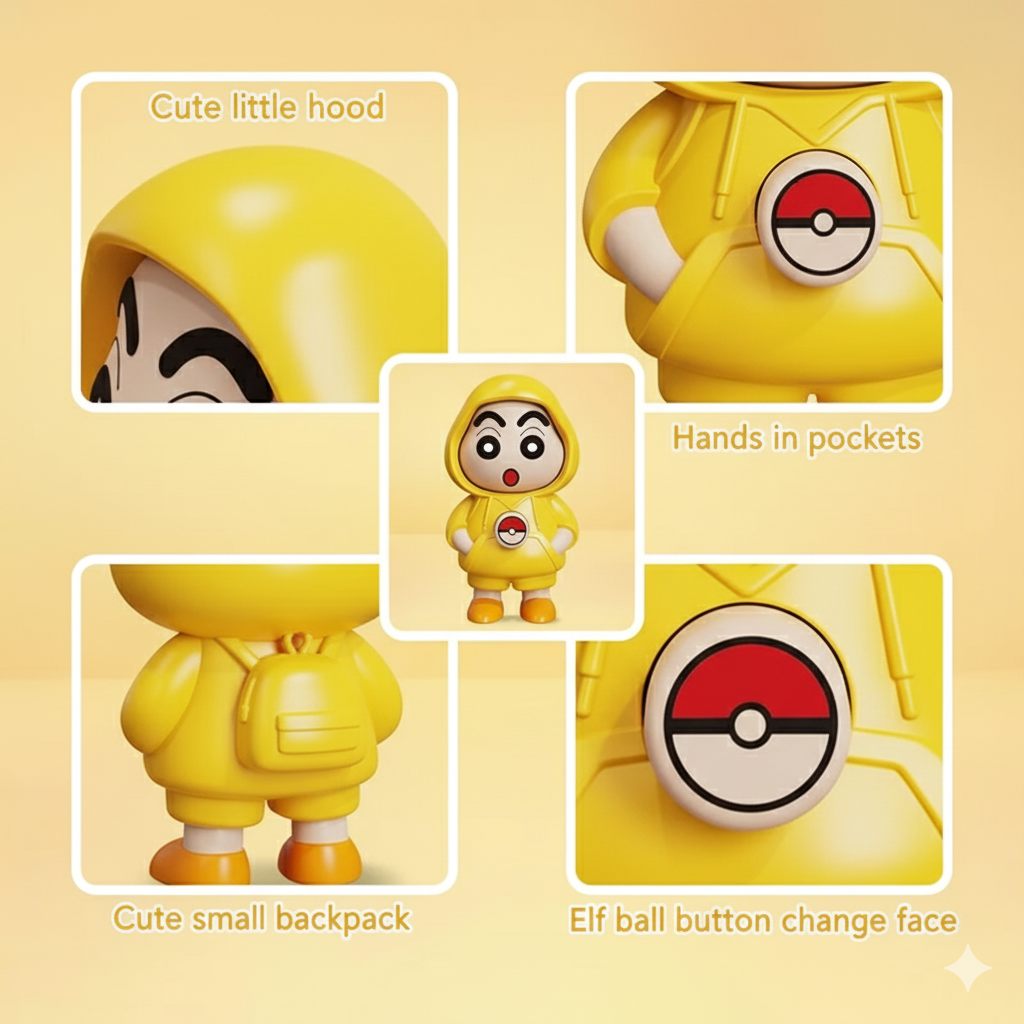 Shinchan Rotating Keychain – Cute & Fun Accessory for All Ages