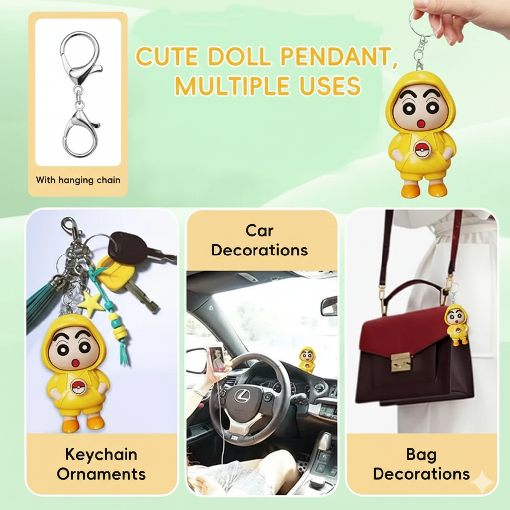 Shinchan Rotating Keychain – Cute & Fun Accessory for All Ages